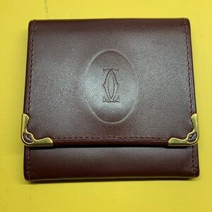 Cartier coin with two slots wallet